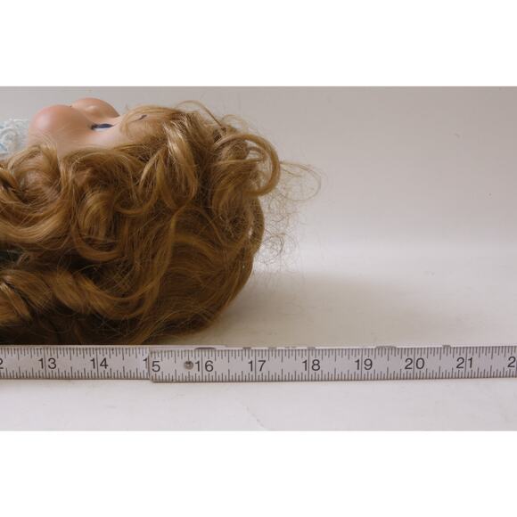 House of Global Art, 16" Doll, Dressed, Blue White Lace Dress, Black Shoes, - Picture 5 of 5